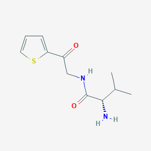 molecular formula C11H16N2O2S B7926864 (S)-2-Amino-3-methyl-N-(2-oxo-2-thiophen-2-yl-ethyl)-butyramide 