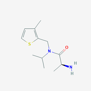 molecular formula C12H20N2OS B7926893 (S)-2-Amino-N-isopropyl-N-(3-methyl-thiophen-2-ylmethyl)-propionamide 