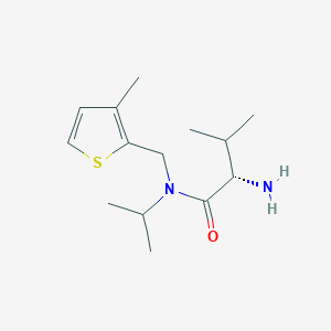 molecular formula C14H24N2OS B7926899 (S)-2-Amino-N-isopropyl-3-methyl-N-(3-methyl-thiophen-2-ylmethyl)-butyramide 