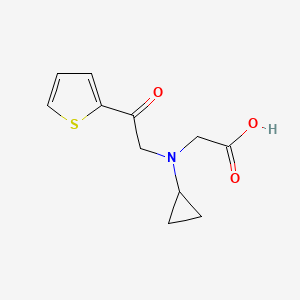molecular formula C11H13NO3S B7926906 [Cyclopropyl-(2-oxo-2-thiophen-2-yl-ethyl)-amino]-acetic acid 