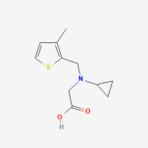 molecular formula C11H15NO2S B7926913 [Cyclopropyl-(3-methyl-thiophen-2-ylmethyl)-amino]-acetic acid 