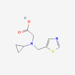 molecular formula C9H12N2O2S B7926919 (Cyclopropyl-thiazol-5-ylmethyl-amino)-acetic acid 