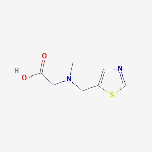 molecular formula C7H10N2O2S B7926920 (Methyl-thiazol-5-ylmethyl-amino)-acetic acid 