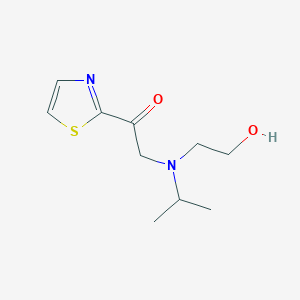 molecular formula C10H16N2O2S B7926934 2-[(2-Hydroxy-ethyl)-isopropyl-amino]-1-thiazol-2-yl-ethanone 