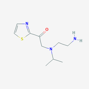 molecular formula C10H17N3OS B7926943 2-[(2-Amino-ethyl)-isopropyl-amino]-1-thiazol-2-yl-ethanone 