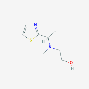 molecular formula C8H14N2OS B7926951 2-[Methyl-(1-thiazol-2-yl-ethyl)-amino]-ethanol 
