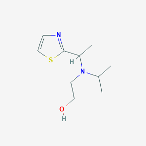 molecular formula C10H18N2OS B7926952 2-[Isopropyl-(1-thiazol-2-yl-ethyl)-amino]-ethanol 