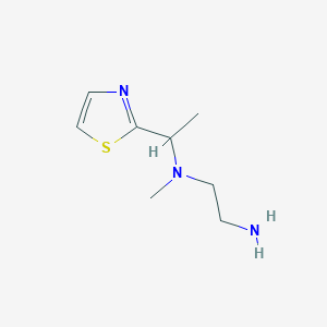 molecular formula C8H15N3S B7926954 N1-Methyl-N1-(1-(thiazol-2-yl)ethyl)ethane-1,2-diamine 