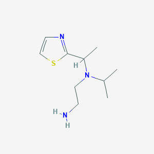 molecular formula C10H19N3S B7926960 N1-Isopropyl-N1-(1-(thiazol-2-yl)ethyl)ethane-1,2-diamine 