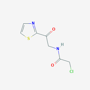 molecular formula C7H7ClN2O2S B7926963 2-Chloro-N-(2-oxo-2-thiazol-2-yl-ethyl)-acetamide 