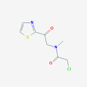 molecular formula C8H9ClN2O2S B7926967 2-Chloro-N-methyl-N-(2-oxo-2-thiazol-2-yl-ethyl)-acetamide 