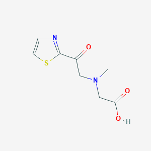 molecular formula C8H10N2O3S B7927109 [Methyl-(2-oxo-2-thiazol-2-yl-ethyl)-amino]-acetic acid 