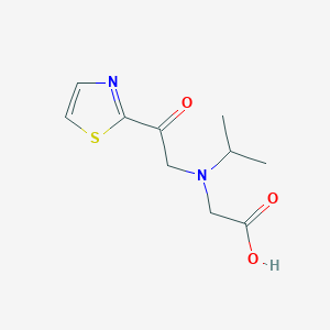molecular formula C10H14N2O3S B7927113 [Isopropyl-(2-oxo-2-thiazol-2-yl-ethyl)-amino]-acetic acid 