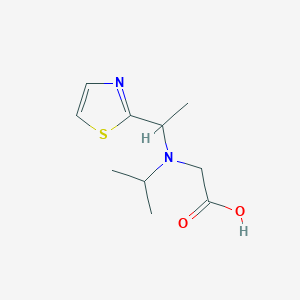 molecular formula C10H16N2O2S B7927118 [Isopropyl-(1-thiazol-2-yl-ethyl)-amino]-acetic acid 