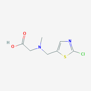 molecular formula C7H9ClN2O2S B7927121 [(2-Chloro-thiazol-5-ylmethyl)-methyl-amino]-acetic acid 
