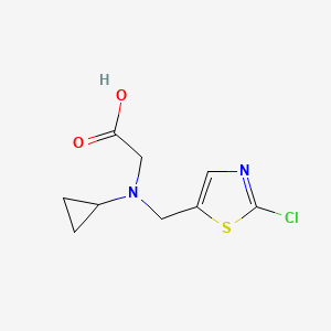 molecular formula C9H11ClN2O2S B7927131 [(2-Chloro-thiazol-5-ylmethyl)-cyclopropyl-amino]-acetic acid 