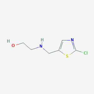 molecular formula C6H9ClN2OS B7927133 2-[(2-Chloro-thiazol-5-ylmethyl)-amino]-ethanol 