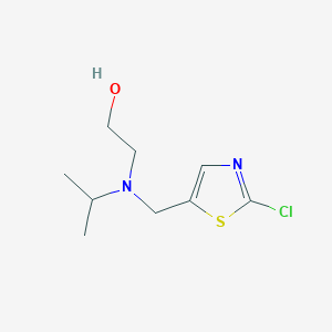 molecular formula C9H15ClN2OS B7927136 2-[(2-Chloro-thiazol-5-ylmethyl)-isopropyl-amino]-ethanol 