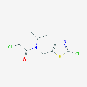 molecular formula C9H12Cl2N2OS B7927166 2-Chloro-N-(2-chloro-thiazol-5-ylmethyl)-N-isopropyl-acetamide 