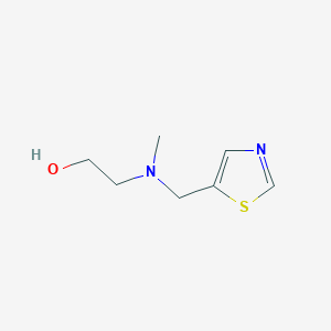 molecular formula C7H12N2OS B7927178 2-(Methyl-thiazol-5-ylmethyl-amino)-ethanol 