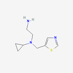 molecular formula C9H15N3S B7927189 N*1*-Cyclopropyl-N*1*-thiazol-5-ylmethyl-ethane-1,2-diamine 