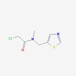 molecular formula C7H9ClN2OS B7927190 2-Chloro-N-methyl-N-thiazol-5-ylmethyl-acetamide 