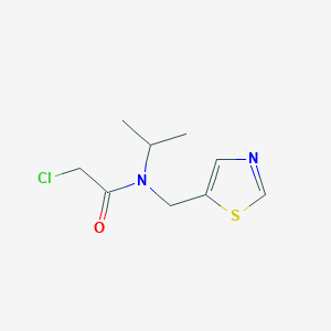 molecular formula C9H13ClN2OS B7927195 2-Chloro-N-isopropyl-N-thiazol-5-ylmethyl-acetamide 