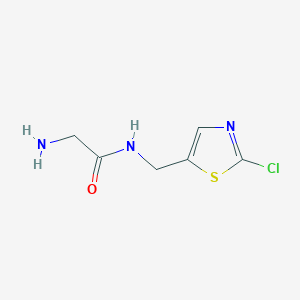 molecular formula C6H8ClN3OS B7927198 2-Amino-N-(2-chloro-thiazol-5-ylmethyl)-acetamide 