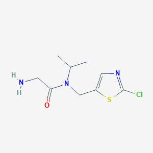 molecular formula C9H14ClN3OS B7927208 2-Amino-N-(2-chloro-thiazol-5-ylmethyl)-N-isopropyl-acetamide 