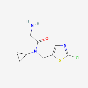 molecular formula C9H12ClN3OS B7927214 2-Amino-N-(2-chloro-thiazol-5-ylmethyl)-N-cyclopropyl-acetamide 