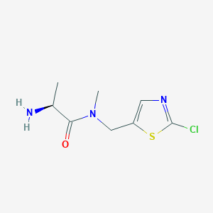 molecular formula C8H12ClN3OS B7927221 (S)-2-Amino-N-(2-chloro-thiazol-5-ylmethyl)-N-methyl-propionamide 
