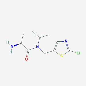 molecular formula C10H16ClN3OS B7927228 (S)-2-Amino-N-(2-chloro-thiazol-5-ylmethyl)-N-isopropyl-propionamide 