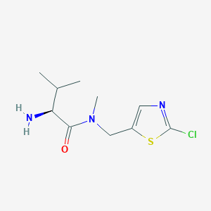 molecular formula C10H16ClN3OS B7927249 (S)-2-Amino-N-(2-chloro-thiazol-5-ylmethyl)-3,N-dimethyl-butyramide 