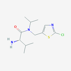 molecular formula C12H20ClN3OS B7927255 (S)-2-Amino-N-(2-chloro-thiazol-5-ylmethyl)-N-isopropyl-3-methyl-butyramide 