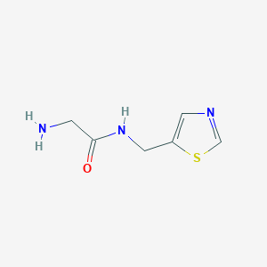 molecular formula C6H9N3OS B7927260 2-Amino-N-thiazol-5-ylmethyl-acetamide 