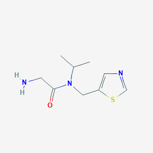 molecular formula C9H15N3OS B7927266 2-Amino-N-isopropyl-N-thiazol-5-ylmethyl-acetamide 