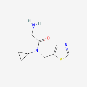 molecular formula C9H13N3OS B7927268 2-Amino-N-cyclopropyl-N-thiazol-5-ylmethyl-acetamide 