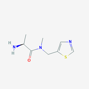 molecular formula C8H13N3OS B7927274 (S)-2-Amino-N-methyl-N-thiazol-5-ylmethyl-propionamide 
