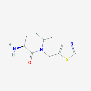 molecular formula C10H17N3OS B7927281 (S)-2-Amino-N-isopropyl-N-thiazol-5-ylmethyl-propionamide 