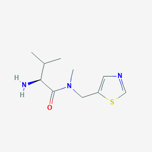 molecular formula C10H17N3OS B7927295 (S)-2-Amino-3,N-dimethyl-N-thiazol-5-ylmethyl-butyramide 