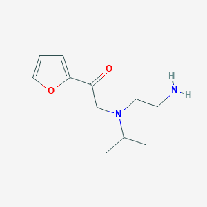 molecular formula C11H18N2O2 B7927328 2-[(2-Amino-ethyl)-isopropyl-amino]-1-furan-2-yl-ethanone 