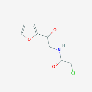 molecular formula C8H8ClNO3 B7927335 2-Chloro-N-(2-furan-2-yl-2-oxo-ethyl)-acetamide 