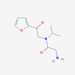 molecular formula C11H16N2O3 B7927359 2-Amino-N-(2-furan-2-yl-2-oxo-ethyl)-N-isopropyl-acetamide 