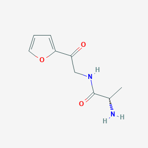 molecular formula C9H12N2O3 B7927368 (S)-2-Amino-N-(2-furan-2-yl-2-oxo-ethyl)-propionamide 