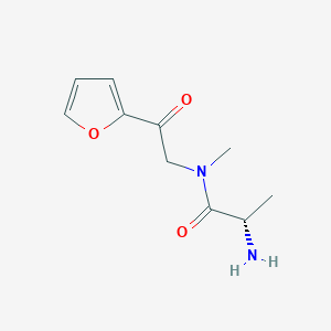 molecular formula C10H14N2O3 B7927372 (S)-2-Amino-N-(2-furan-2-yl-2-oxo-ethyl)-N-methyl-propionamide 