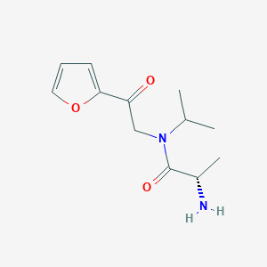 molecular formula C12H18N2O3 B7927377 (S)-2-Amino-N-(2-furan-2-yl-2-oxo-ethyl)-N-isopropyl-propionamide 