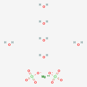 molecular formula Cl2H12MgO14 B079274 Magnesium perchlorate hexahydrate CAS No. 13446-19-0