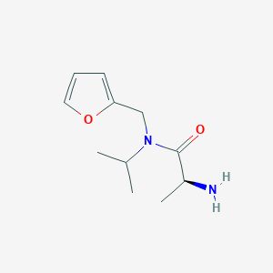 molecular formula C11H18N2O2 B7927417 (S)-2-Amino-N-furan-2-ylmethyl-N-isopropyl-propionamide 