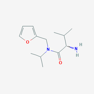 molecular formula C13H22N2O2 B7927420 (S)-2-Amino-N-furan-2-ylmethyl-N-isopropyl-3-methyl-butyramide 