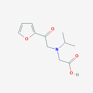 molecular formula C11H15NO4 B7927427 [(2-Furan-2-yl-2-oxo-ethyl)-isopropyl-amino]-acetic acid 